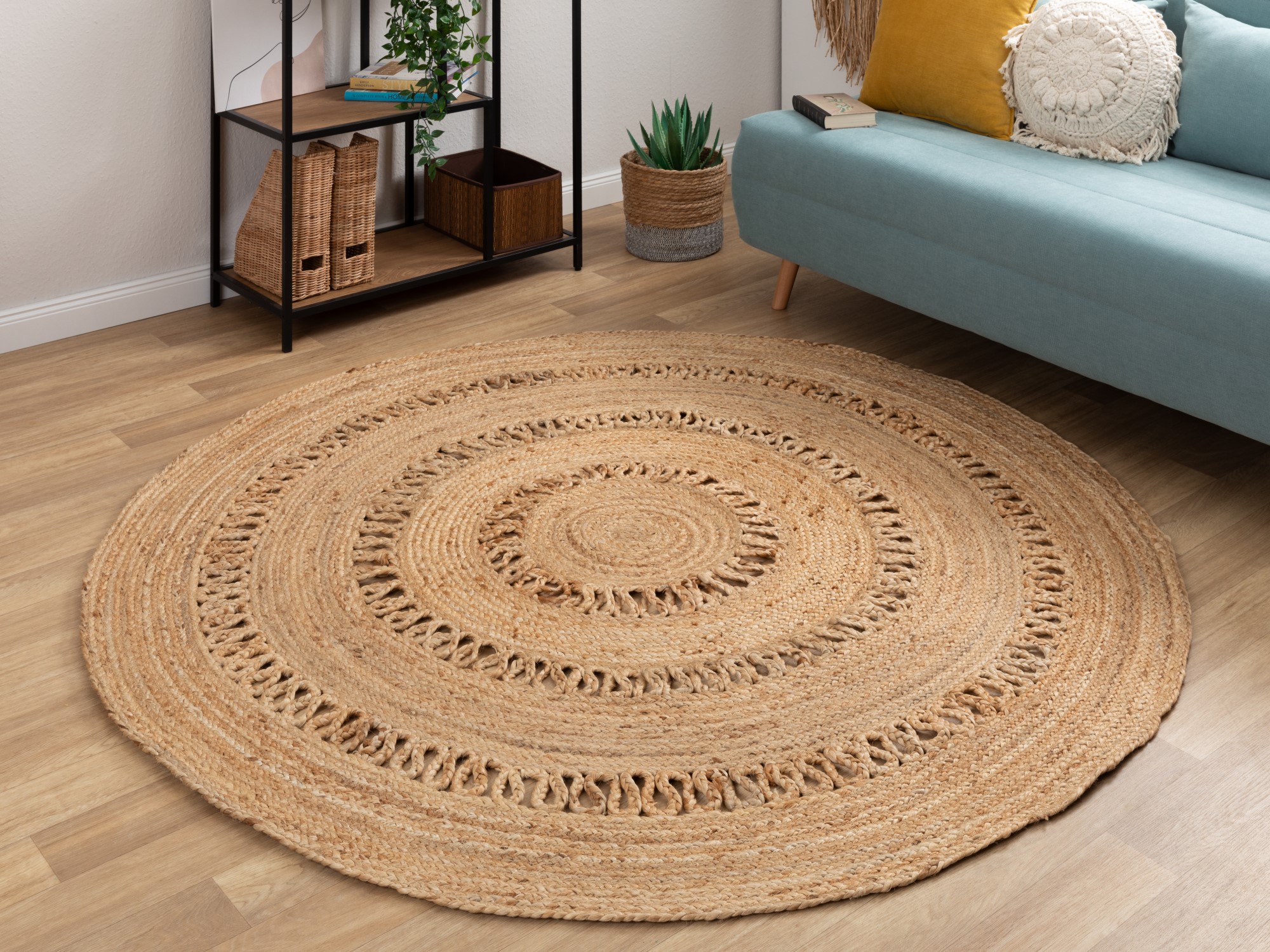 Jute Teppich Goa Design - Sun