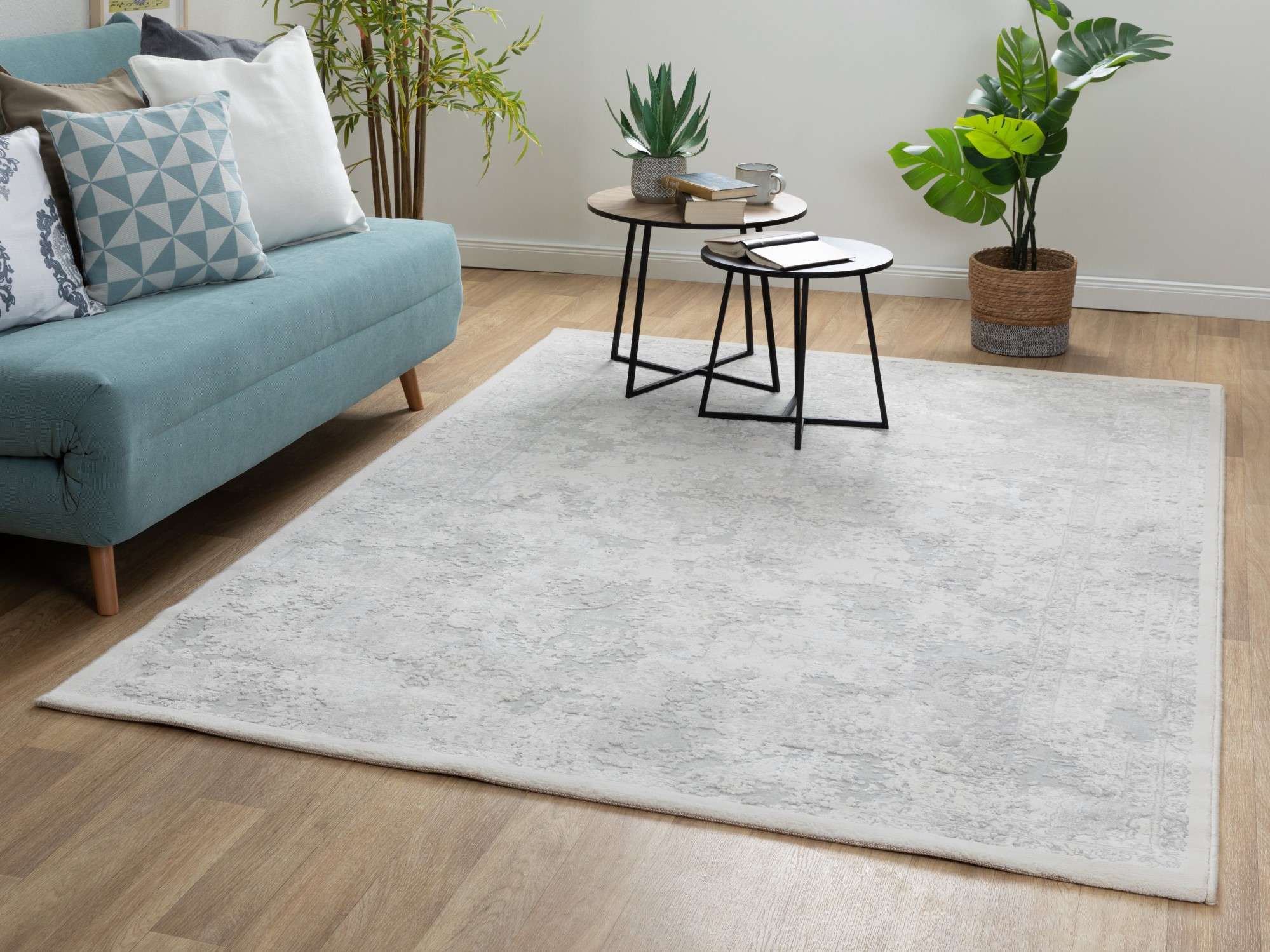 Kurzflor Teppich Structured Shine - Relief