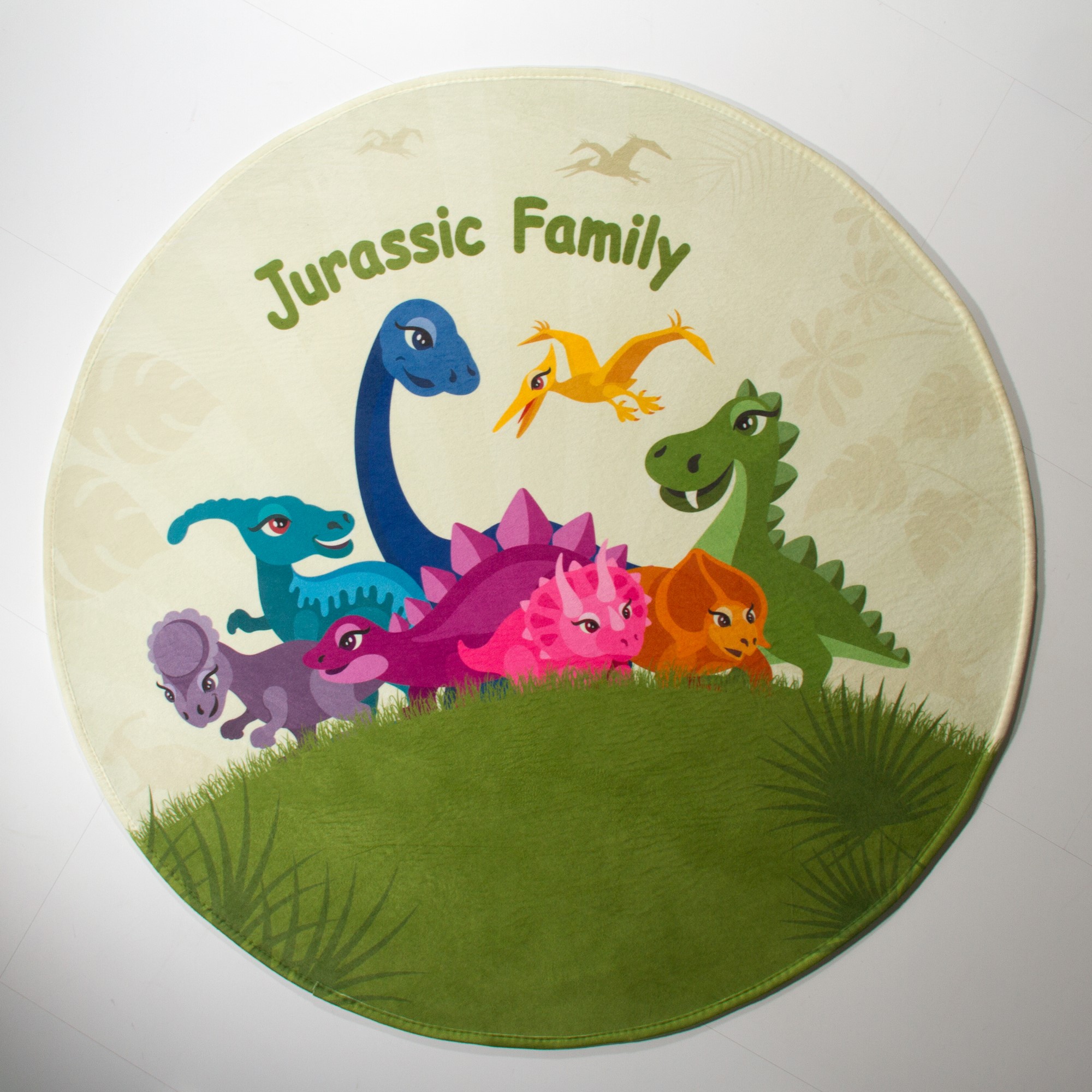 Kinderteppich Jurassic Family - rund