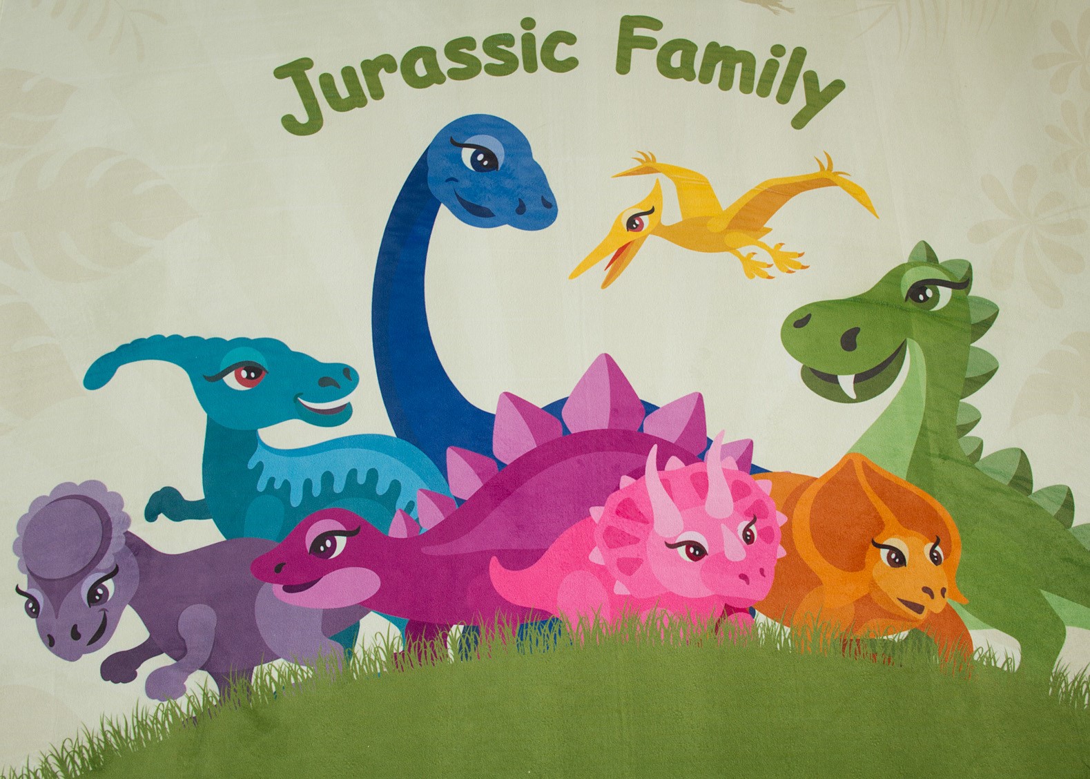 Kinderteppich Jurassic Family - rund